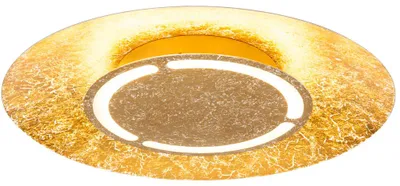 Produktbild von LED Deckenleuchte, gold, weiß patiniert, 50 cm