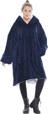 Productafbeelding van mantel-trui / oversized, draagbare deken-hoodie voor dames en heren / hoodie