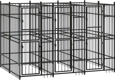 Produktbild von Outdoor-Hundezwinger Stahl 5,53 m²