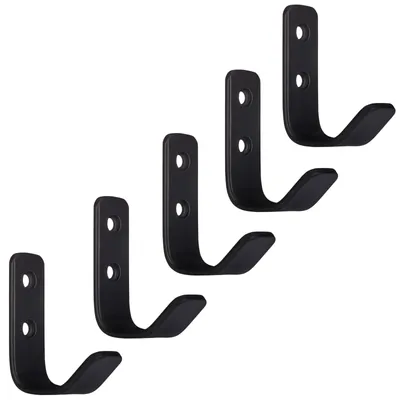 Produktbild von SOTECH Garderobenhaken ALBA klein 58 x 20 mm schwarz matt (5 Stück)