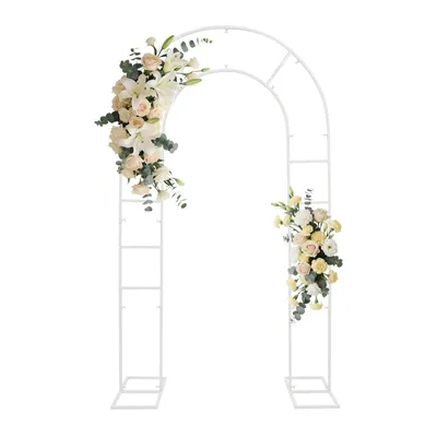 Produktbild von 4,3*7,2ft Hochzeitsbögen Bogenform Blumenständer Partydekoration Weiß