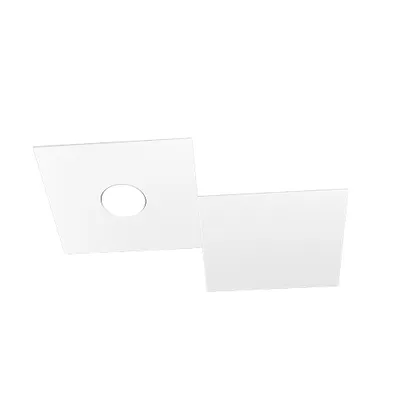 Immagine prodotto di Applique Moderna 2 Moduli Eccentric Metallo Bianco 1 Luce Gx53