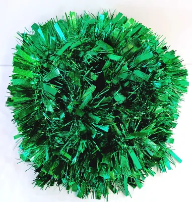 Produktbild von Lametta 5m Girlande Weihnachten Weihnachtsgirlande Christbaumschmuck Deko Breit LMT11 Grün