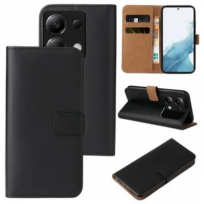 Produktbild von Kunstleder Flip-Hülle für Smartphones - Farbe: Schwarz - Modellkompatibilität: Für Xiaomi Redmi Note 13 Pro 5G