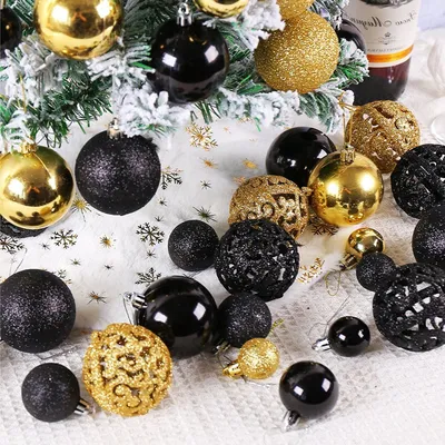 Produktbild von Hängedekoration Weihnachtskugeln, Christbaumkugeln, Christbaumschmuck,100-teiliges