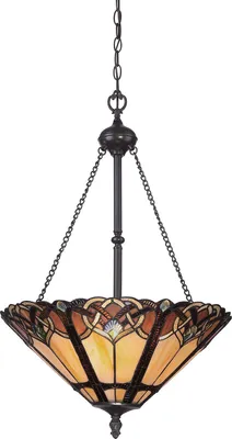 Produktbild von Tiffany Cambridge Bronze Stahl Kronleuchter 3 Lichter E27