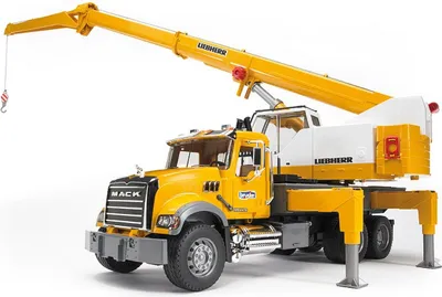 Obrázok produktu pre BRUDER MACK Granite Liebherr crane truck, 4 rok / roky, ABS umelá hmota, Čierna, Žltá