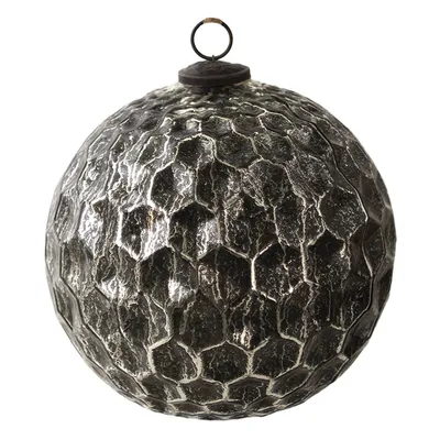 Produktbild von Clayre & Eef Weihnachtskugel XL Ø 20 cm Schwarz Glas