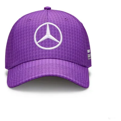 Image de Casquette Mercedes AMG Petronas Lewis Hamilton - violet " Driver " (conducteur)