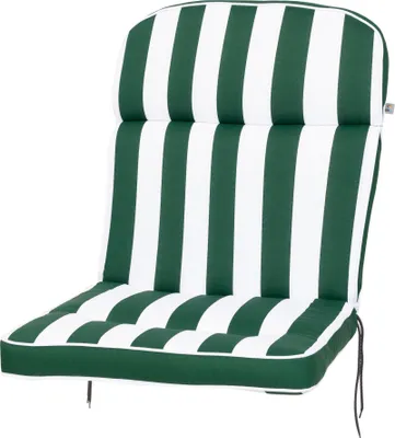 Produktbild von Auflage Niederlehner Alicante 2154 grün-weiß Blockstreifen 100x50x7 cm KETTtex Stegkissen