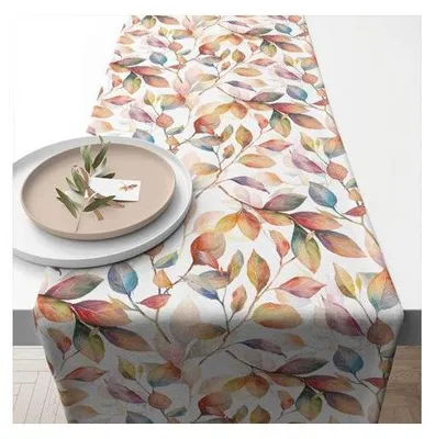 Produktbild von Tischläufer „Bunte Blätter“, 100 % Baumwolle, 40 × 150 cm, bunt