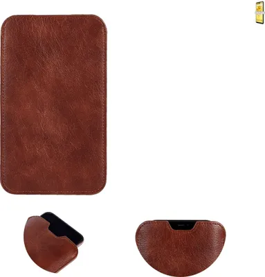 Produktbild von K-S-Trade Schutzhülle Handyhülle kompatibel mit Wiko View 2 Handytasche Kunstleder Sleeve in braun