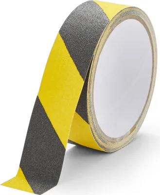 Produktbild von Anti-Rutsch-Warnband 50mm/3m Schwarz/Gelb