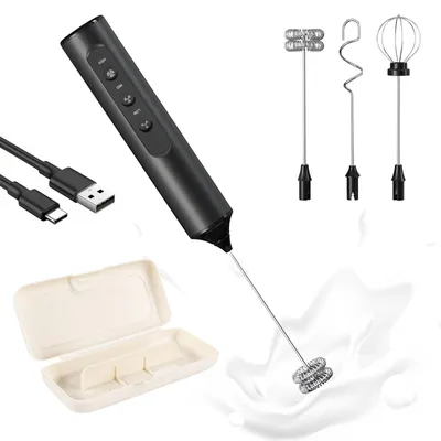 Immagine prodotto di Montalatte elettrico 3-in-1 con custodia, 3 velocità
