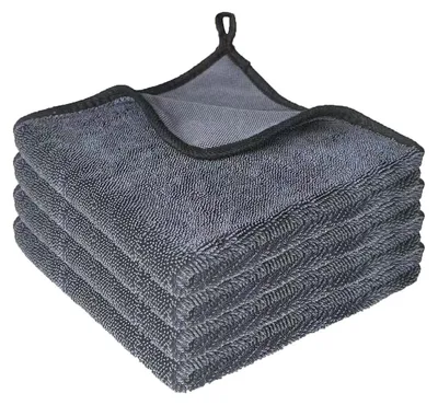 Obrázek produktu pro Sada 4 mikrovláknových utěrek, rozměr 40x40 cm. Vhodné jako utěrky na sušení, na mytí oken, na leštění, gramáž 600 GSM