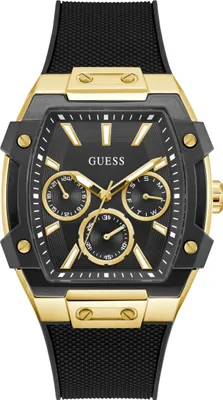 Produktbild von Guess Multifunktionsuhr Herren Phoenix Schwarz Gold GW0956G2