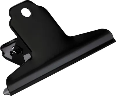 Produktbild von Briefklemmer 100mm schwarz 10 Stück Packung mit 48 Stück