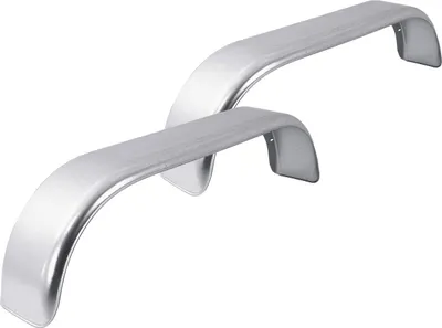 Produktbild von DE HAAN THRD 22155 Tandem-Kotflügel-Set 14-15 Zoll aus verzinktem Stahl 2 Stück für Pkw-Anhänger 1550x220 mm Radkasten