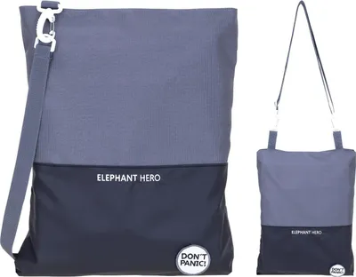 Produktbild von Turnbeutel Sportbeutel Kinder Jungen Elephant Hero Signature Attach Bag Gym Turnen Schule Schuhbeutel Schultergurt 13045 Color Block Schwarz Anthrazit