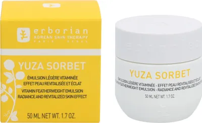Imagen del producto de Crema de día Erborian Yuza Sorbet, crema hidratante para el día, para mujeres, piel normal, rostro, hidratante, 50 ml