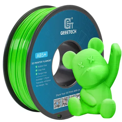 Produktbild von GEEETECH ABS+ Filament 1,75 mm, 3D Drucker Filament,1 kg pro Spule, Grün