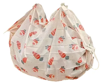 Produktbild von Faltbare, wiederverwendbare Einkaufstasche mit Schulter- oder Handtragegurt, waschbare Nylontasche für Einkäufe, Reisen und Outdoor-Aktivitäten