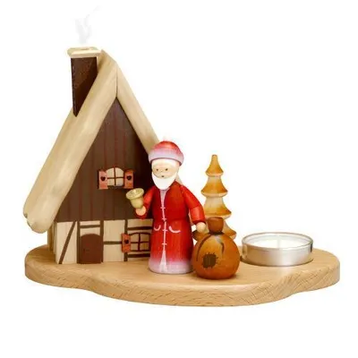 Produktbild von Räucherhaus Weihnachtsmann mit Sack HxLxB 16x21,5x12cm NEU