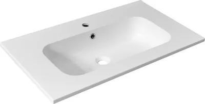 Produktbild von Sapho SIDRA Gussmarmor-Waschbecken, 81x46cm, Weiß