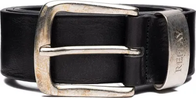 Produktbild von REPLAY Leder Gürtel Leather Belt W85 Black schwarz