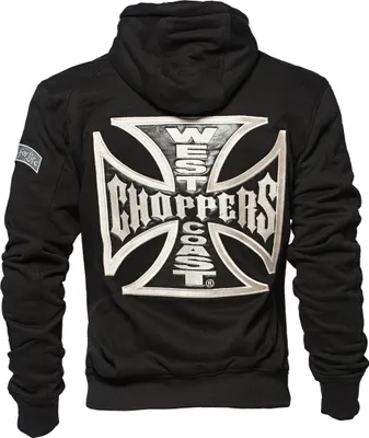 Produktbild von West Coast Choppers OG Classic Panel Zip Hoody black XXL