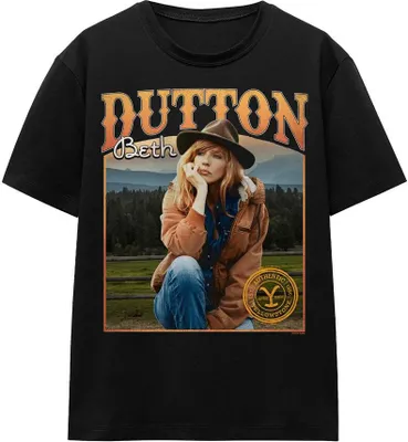 Image de Yellowstone - "Thoughts" T-Shirt für Herren/Damen Uni TV16972 (XXL) (Schwarz)