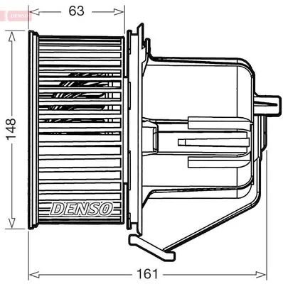 Produktbild von DENSO DEA07027 Gebläsemotor Innenraumgebläse für CITROËN C3 II (SC) DS3