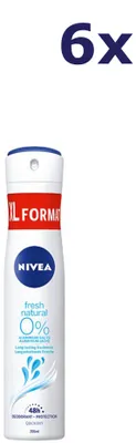Produktbild von 6x Nivea Deospray Men - Fresh Natural 200 ml