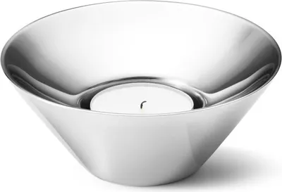 Zdjęcie produktu dla Georg Jensen TUNES LOW TEALIGHT STAINLESS STEEL Ø: 102 MM 10018218