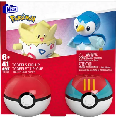 Immagine prodotto di MEGA Pokémon Set di Pokéball da 2 pezzi - Plinfa e Togepi