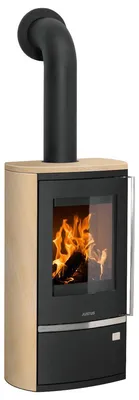 Produktbild von Justus Reno R Kaminofen Stahl Schwarz / Sandstein