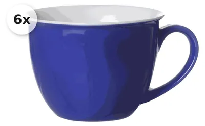 Produktbild von Jumbotasse 350ml 6er Set Doppio indigo-blau