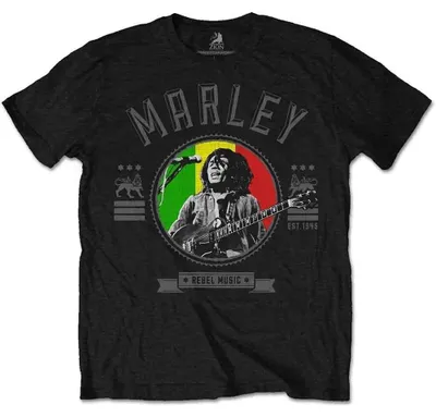 Produktbild von Bob Marley Rebel Music Seal Black M T-Shirt
