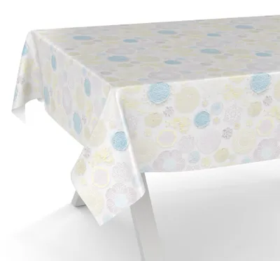 Produktbild von ANRO Wachstuch-Tischdecke 260x140cm Schnittkante Spitzen