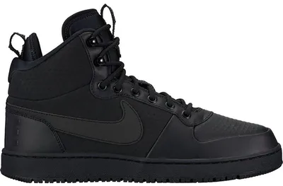 Produktbild von Nike Court Borough Mid Winter Triple Black - EU 38.5