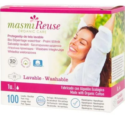 Produktbild von Bio Slipeinlagen waschbar Baumwolle Masmi 1 St