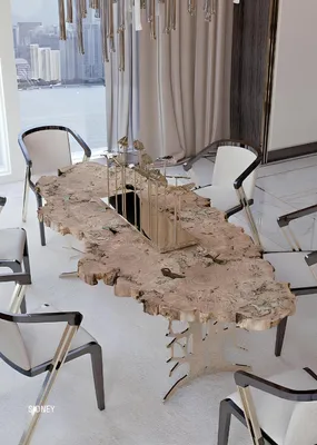 Produktbild von Echtholz Tisch Design Tische Holz Esszimmer Wohnzimmer klassisches Esszimmer neu
