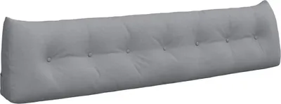 Produktbild von vidaXL Rücken Kissen Hellgrau 200 x 24 x 50 cm Stoff