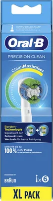 Zdjęcie produktu dla Oral-B Precision Clean CleanMaximiser, 6 szt., Biały, 3 mies., CleanMaximiser, Oral-B, Pudełko
