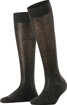 Image de Chaussettes mi-longues FALKE Sensitive London pour femmes, noir, pointures 39-42