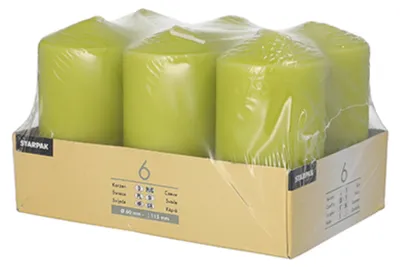 Produktbild von Papstar 10584, Rund, Grün, 24 h, 6 Stück(e)