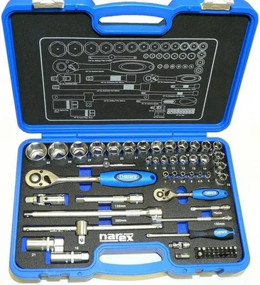 Obrázek produktu pro Narex gola sada 1/4" a 1/2", 61 ks
