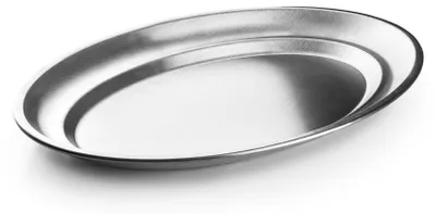 Ovale Schale 30x20 cm, Edelstahl 18%