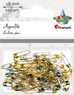 Produktbild von Mini Gold und Silber Sicherheitsnadeln 18mm 18g Titanum