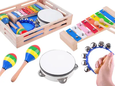 Produktbild von Holzinstrumentenset 4-in-1 Spielzeug IN0134